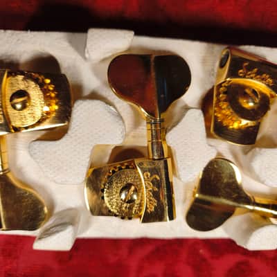 Schaller BM 2L/2R 2+2 Bass Tuners (Gold) – NOS Vintage – 1990er – Ultra Heavy (112g) image 2