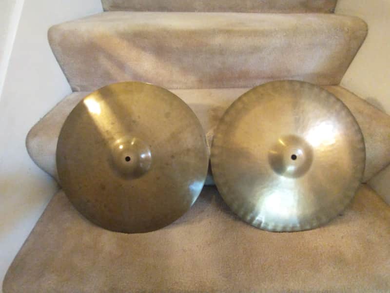 Paiste Rare vintage 602 15 inch Sound Edge hi hat cymbals 1039/1118 grams - outstanding! image 1