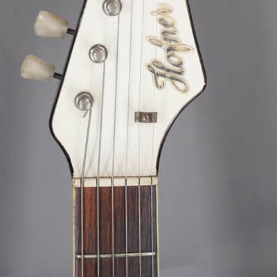 Hofner 176 Deluxe 1960s - Ruby Shaded w white headstock image 2