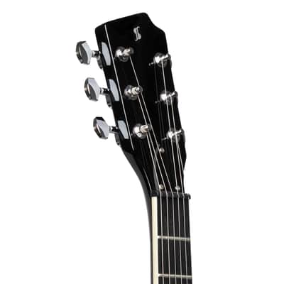 Stagg Silveray 533 Chambered Maple Body, Black image 5