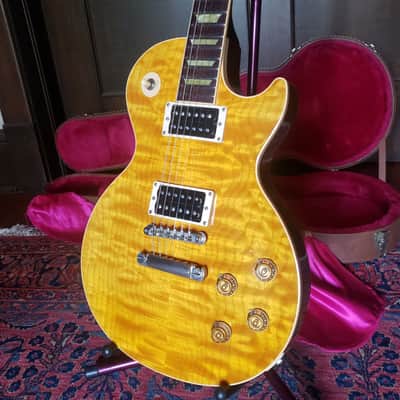 🍯 Honey Flame 2000 Gibson Les Paul Classic Plus Amber OHSC, 8.8 lbs non-chambered image 13