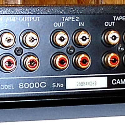 Audiolab 8000C Pre-Amplifier & 8000P Power Amp 1990s - Black image 7