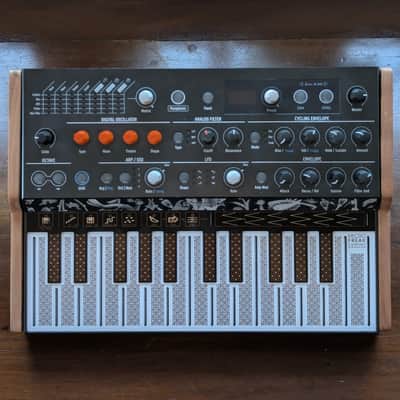Arturia MicroFreak With Custom Cherry Wood Stand image 10