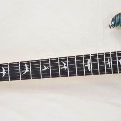 PRS SE Custom 24 Lefty Slate Blue (Natural Back) (s/n: 9249) image 5