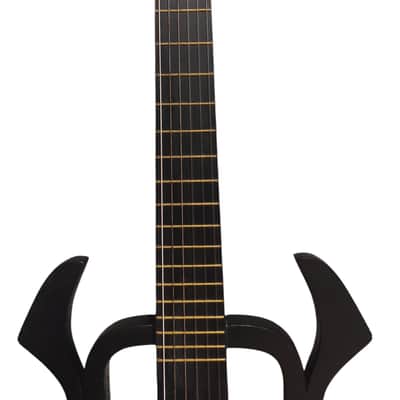 Sojing Silent Classical Guitar - Nylon Strings - Black Satin image 7