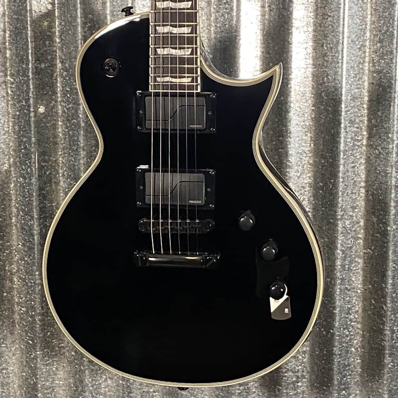 ESP LTD EC-1000S Gloss Black Fluence Guitar & Case #0366 Used image 1