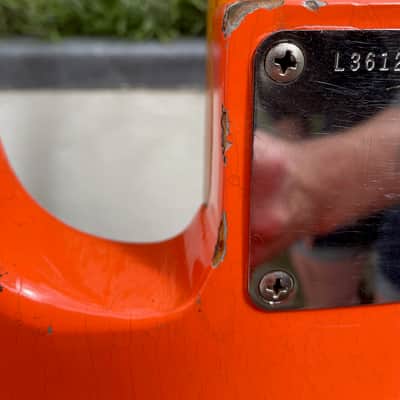 1964 Fender Precision Bass in Fiesta Red. image 22