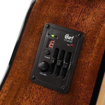 Cort Earth60CE Dreadnought Acoustic-Electric Guitar - Natural Gloss Solid Spruce image 7