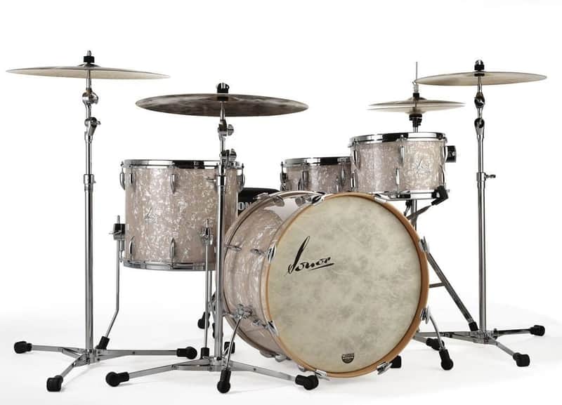 Sonor - Vintage Series 3-piece Drum Shell Pack Without Drum Mount- Vintage Pearl