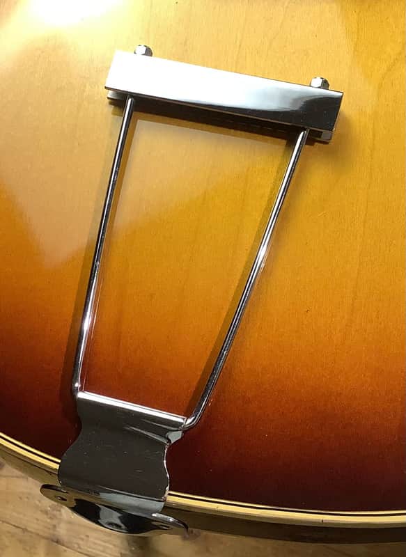 Gibson ES 12 String tailpiece 1965 - 1977 chrome image 1