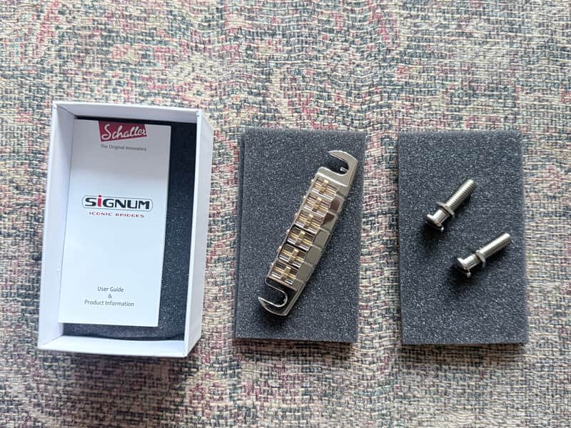 Schaller Signum 2026 - Wraparound locking bridge - Nickel with brass saddles image 1