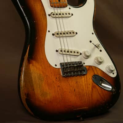 1954 Fender Stratocaster Early Serial #0071 Sunburst Electric Guitar Original image 2
