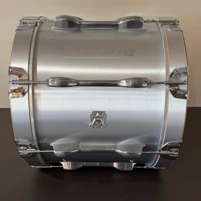 Ludwig Ultimate Marching Bass Drum Line - Brushed Aluminum Wrap 18x14” image 2