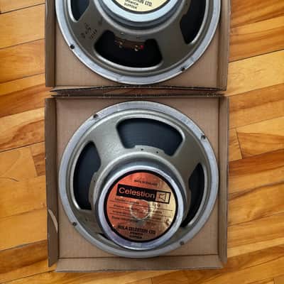 Celestion G12M T1221 – Early 70s – Original 1777 Cones – Vintage Matched Pair image 2