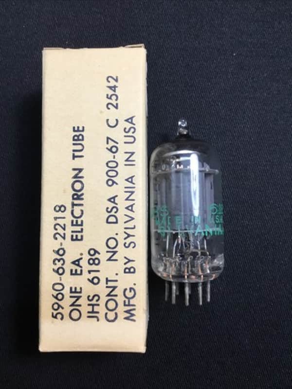 NOS SYLVANIA 6189 12AU7 Audio Amplifier RADIO VACUUM TUBE USA Tested 7.5991-D image 1