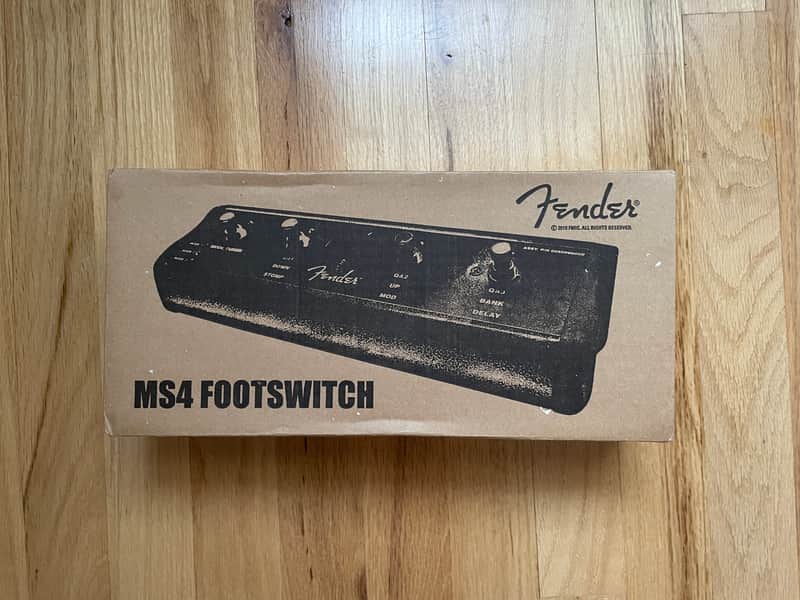 Fender 008-0996-000 MS4 Mustang 4-Button Footswitch with 1/4" Jack 2010s - Black image 1