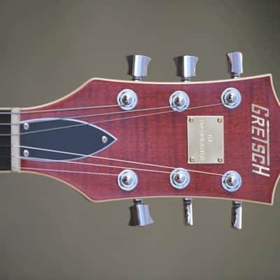Gretsch G6659TFM Players Edition Broadkaster® Jr. Center Block Single-Cut with String-Thru Bigsby® and Flame Maple, Ebony Fingerboard - Bourbon Stain image 2