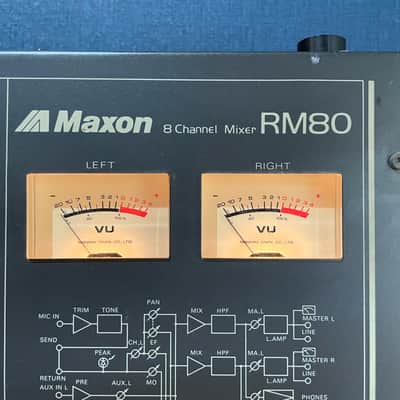 Maxon RM-80 8-Channel Stereo Vintage Mixer 1980s image 3