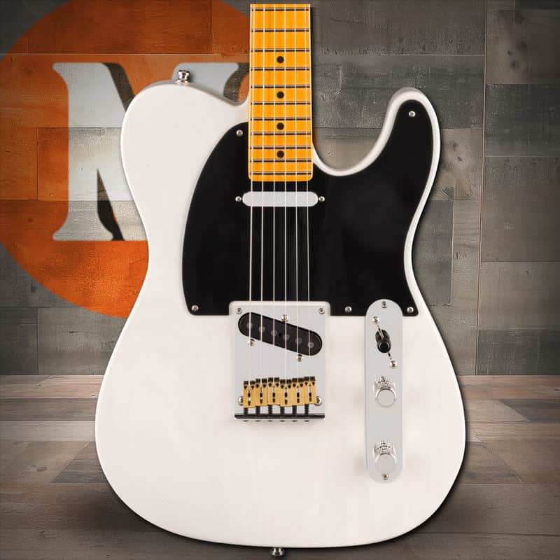 Fender American Ultra Luxe Vintage '50s Telecaster Maple Fingerboard - White Blonde image 1