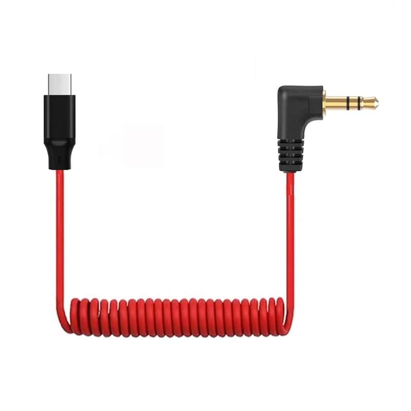 USB C to 3.5mm TRS Microphone Cable for Rode, Movo, Comica, Deity & Other External Mic, Compatible with iPhone 15/16, Samsung Galaxy, LG, Pixel & Android Devices with USB C Port image 1
