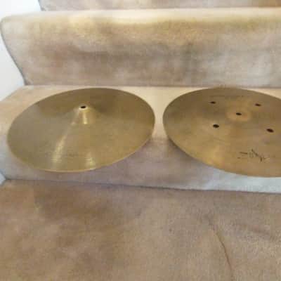 Zildjian Avedis 14 inch quick beat hi hat cymbals clean no cracks! image 6