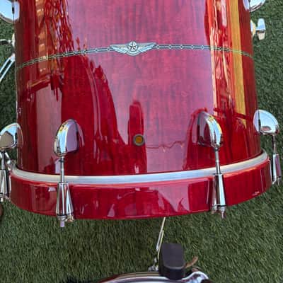 Tama Star Maple - Red Raspberry Curly Maple Bop Kit w/Matching Snare image 3