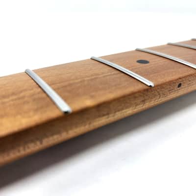 Brio Nitro Satin Roasted Maple S-Style Neck w/Walnut Truss Rod Plug image 4