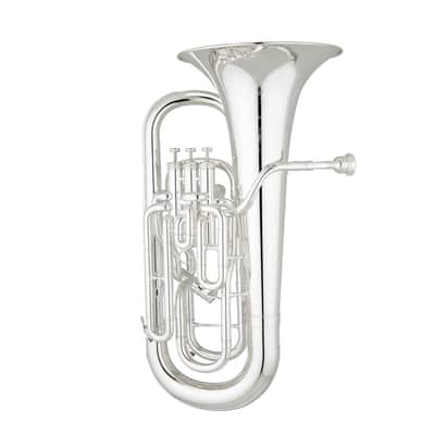 S.E. Shires Q41TS Q Series Euphonium with Tuning Trigger - Silver-Plated image 1