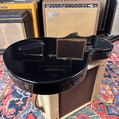*6.87 lb* Les Paul Junior 2022 Ebony Dog Ear P90 image 15