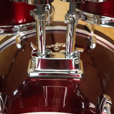 Rogers 5pc Drum Set Red Wrap Finish 1990's image 5