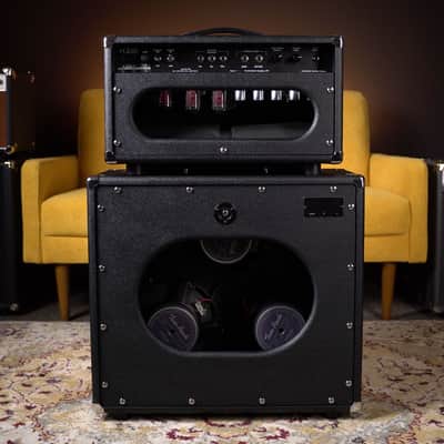 New Two Rock Vintage Deluxe 6L6 35-Watt Head & 3x10 Cab - Black Bronco image 3