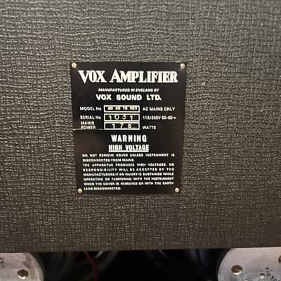 Vintage 1972 Vox AC30 Top Boost Reverb 2×12 Guitar Valve Amplifier Combo *1970s* image 11