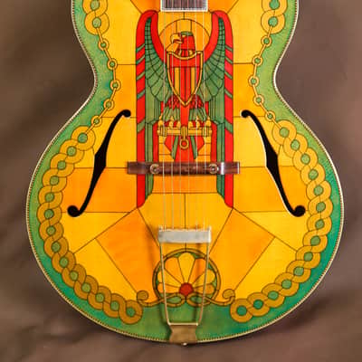 2001 Gibson L-5 Stained Glass Custom Acoustic Guitar (Super 400 L-7) image 1