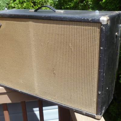 1966 Fender Bandmaster Loaded Speaker Cabinet - 2x12 / Blackface image 22