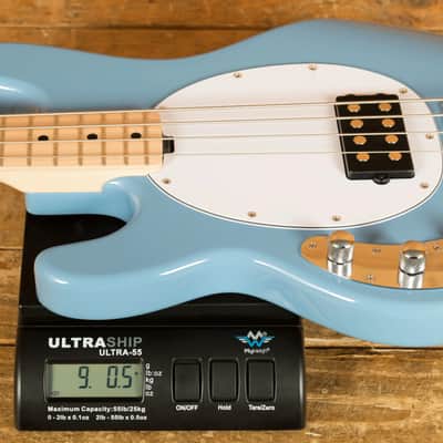 Sterling RAY4LH SUB Series StingRay Bass - Chopper Blue - Left-Handed image 9