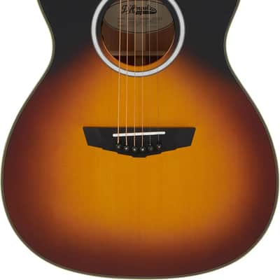 D'Angelico Excel Tammany OM Acoustic-electric Guitar - Vintage Sunset Finish image 4
