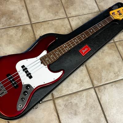 1995 Fender American Standard Jazz Bass Crimson Burst image 2
