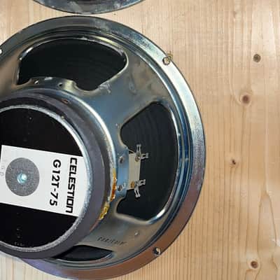Pair of 1989 Celestion G12T-75 Guitar Speakers 16 ohm 75 watts (Black Label Made in England) image 2