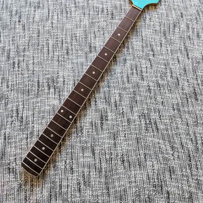 2023 Fender American Vintage II 1966 Jazz Bass Rosewood Neck Sea Foam Green Headstock image 1
