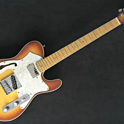 PT BERGER "BAKERSFIELD" RODEO DeLUXE Custom Thinline Tele Hybrid DoubleAAA Vintage Iced Tea Boutique image 2