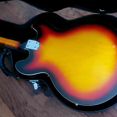 Vintage Kent Hollowbody Early 70's Sunburst - All Original image 12