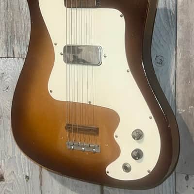 1960's Kay K100 Vanguard Single Pickup, Sunburst , Killer Retro Vintage Old Kay ! image 5