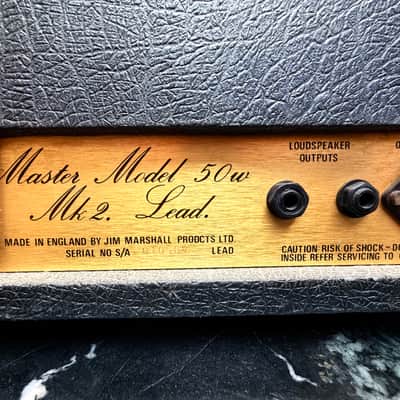 Marshall JMP 2204 Master Model Mk2 Lead 50-Watt Guitar Amp Head 1980 image 8