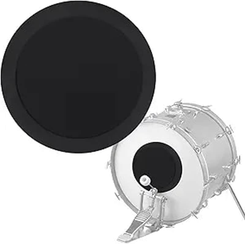 2 Pack Kick Drum Mute Pads for Silent Bass Drum - Mute Pad for Quiet Drum Practice - Practice Peacefully with Drum Dampeners - Kick Drum Practice Pad for Drum Muffling - Drum Mutes Pack image 1