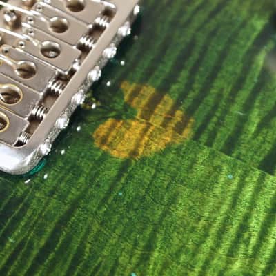 1992 Paul Reed Smith PRS CE-24 Flame Top ~ Vintage Pre-factory ~ Emerald Green image 7