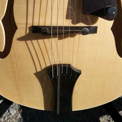 American Handmade Galloup Guitars Archtop Electric Natural Maple (Student) image 4