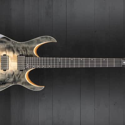 Mayones Duvell 6 4Ever Curly Poplar - Natural Fade Black Burst image 4