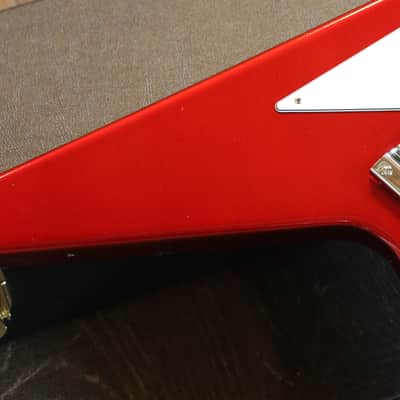 Minty! 2024 Gibson Custom Shop 1967 Reissue Flying V Electric Guitar Sparkling Burgundy + COA OHSC image 4