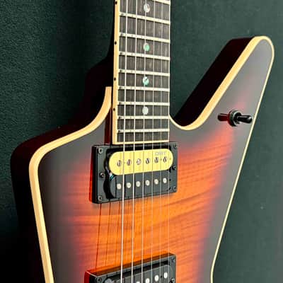 Dean - USA - ML - Flame Top - Trans Brazilia - Floyd Rose - Double Black / Zebra Pickups - Black Hardware - OHSC - Call for Best Price !!! image 4