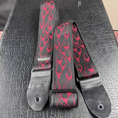 Dunlop Red Flames Guitar and Bass Strap image 3